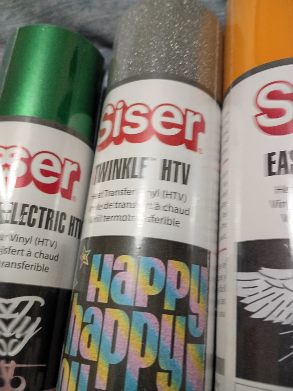 Heat Transfer Vinyl Bundle — Green, Silver, Sun Yellow - Picture 6 of 7